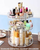 360° Rotating Acrylic Cosmetic Makeup Organizer