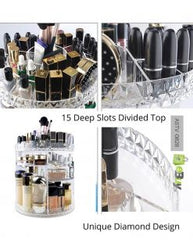 360° Rotating Acrylic Cosmetic Makeup Organizer