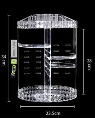 360° Rotating Acrylic Cosmetic Makeup Organizer