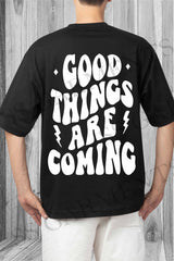 Motivational Quote Oversized Drop Shoulder T-Shirt