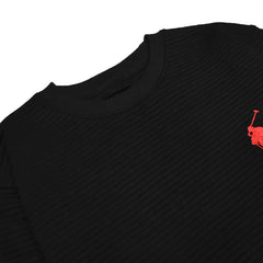 Men’s Textured Crewneck Sweatshirt