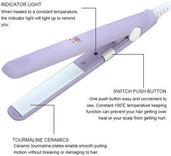 Mini Hair Straightener – Travel Size, Small & Lightweight Straightening Iron