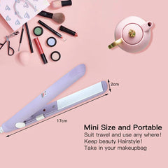 Mini Hair Straightener – Travel Size, Small & Lightweight Straightening Iron