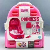 Kids Little Princess Backpack Dresser Toy With Carry Case & Accessories