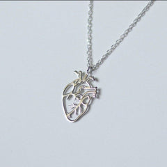 Anatomical Heart Pendant Necklace