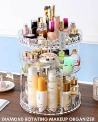 360° Rotating Acrylic Cosmetic Makeup Organizer