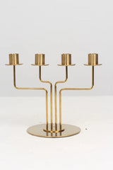Golden Metal Candle Holder