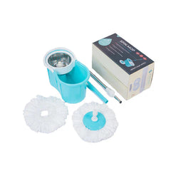 360° Microfiber Spin Mop with Stainless Steel Spinner