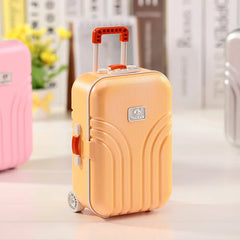 Mini Suitcase Storage Box with Wheels